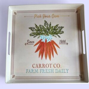 Acrylic Farmhouse Carrot Tray